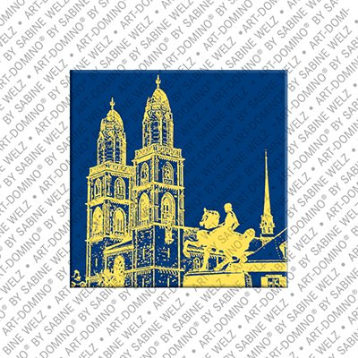 MAGNET-STORIES Zürich – Großmünster mit Reiterdenkmal 2