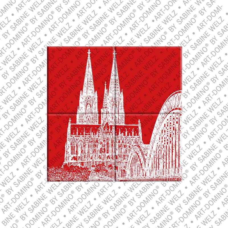 ART-DOMINO® BY SABINE WELZ Cologne - Kölner Dom