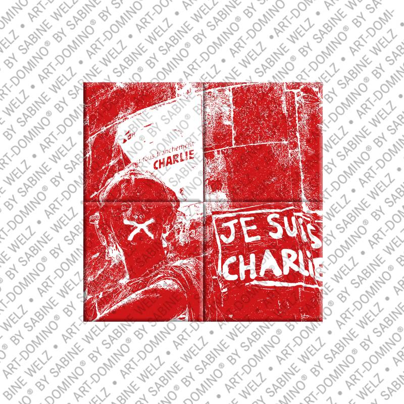 ART-DOMINO® BY SABINE WELZ Paris – "Je suis Charlie"