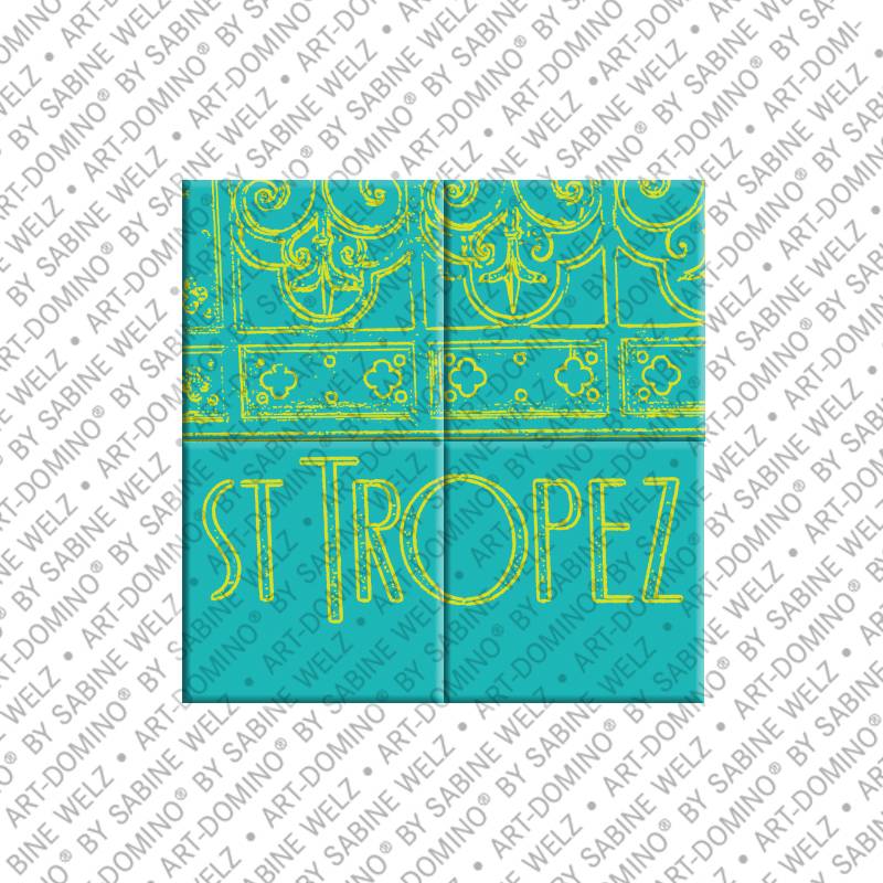 ART-DOMINO® BY SABINE WELZ Saint Tropez – Tor mit Schriftzug