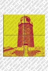 ART-DOMINO® BY SABINE WELZ Sylt – Leuchtturm Rotes Kliff