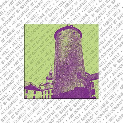 ART-DOMINO® BY SABINE WELZ Würzburg – Festung Marienberg - Bergfried