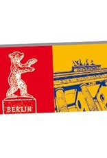 ART-DOMINO® BY SABINE WELZ Berlin - Berlin Bear and Brandenburg Gate