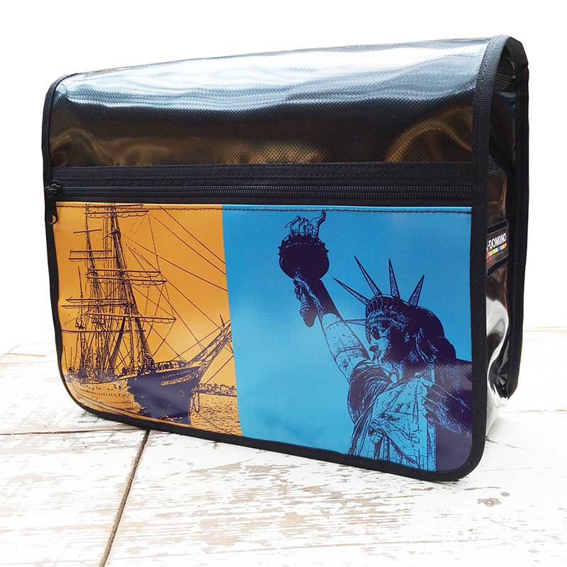 ART-DOMINO® BY SABINE WELZ CITY-BAG HAMBURG NEW YORK Nr. 411