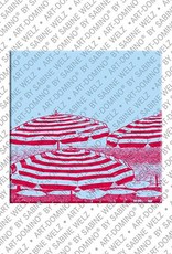 MAGNET-STORIES Nizza - Sonnenschirme am Strand