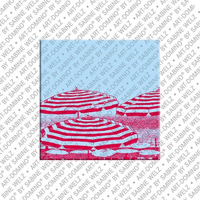 MAGNET-STORIES Nizza - Sonnenschirme am Strand