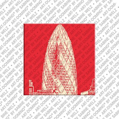 ART-DOMINO® BY SABINE WELZ London – Gherkin Tower