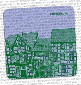 ART-DOMINO® BY SABINE WELZ BIÉRE COASTER - QUEDLINBURG