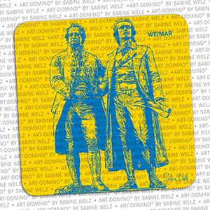 MAGNET-STORIES BEER COASTER - Weimar - Goethe-Schiller-Monument