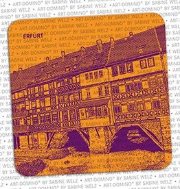 ART-DOMINO® BY SABINE WELZ BEER COASTER - ERFURT