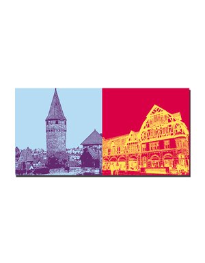 MAGNET-STORIES Bad Homburg - Knights-of-Marx bridge + Old town houses