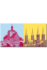 MAGNET-STORIES Bamberg - Old Town Hall and Rotte + Dom towers St. Peter and St. Georg