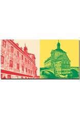ART-DOMINO® BY SABINE WELZ Bamberg - Ancien Hôtel de Ville Façade Fresque + Ancien Hôtel de Ville