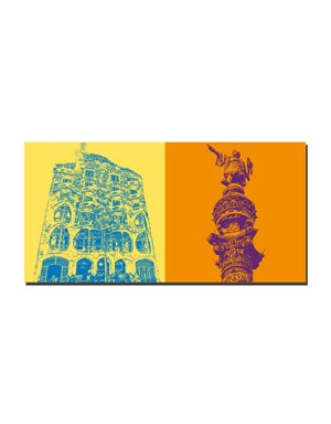 MAGNET-STORIES Barcelona - Casa Batllò + Columbus column