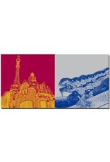 ART-DOMINO® BY SABINE WELZ Barcelone - Pavellons Güell + Dragon Gaudi