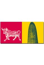 ART-DOMINO® BY SABINE WELZ Barcelona - Gaudi bull + Torre Agbar