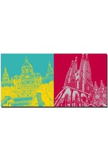 ART-DOMINO® BY SABINE WELZ Barcelone - Musée National + Sagrada Familia