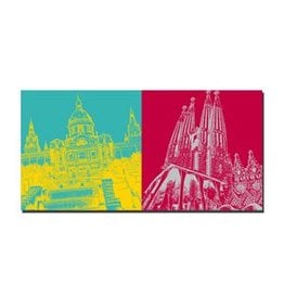 MAGNET-STORIES PICTURE ON CANVAS - BARCELONA - 4710