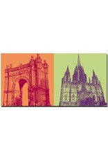 ART-DOMINO® BY SABINE WELZ Barcelone - Arc de triomf + cathédrale