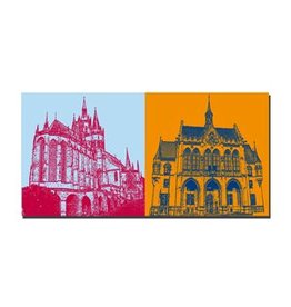 ART-DOMINO® BY SABINE WELZ PICTURE ON CANVAS - ERFURT - 21300