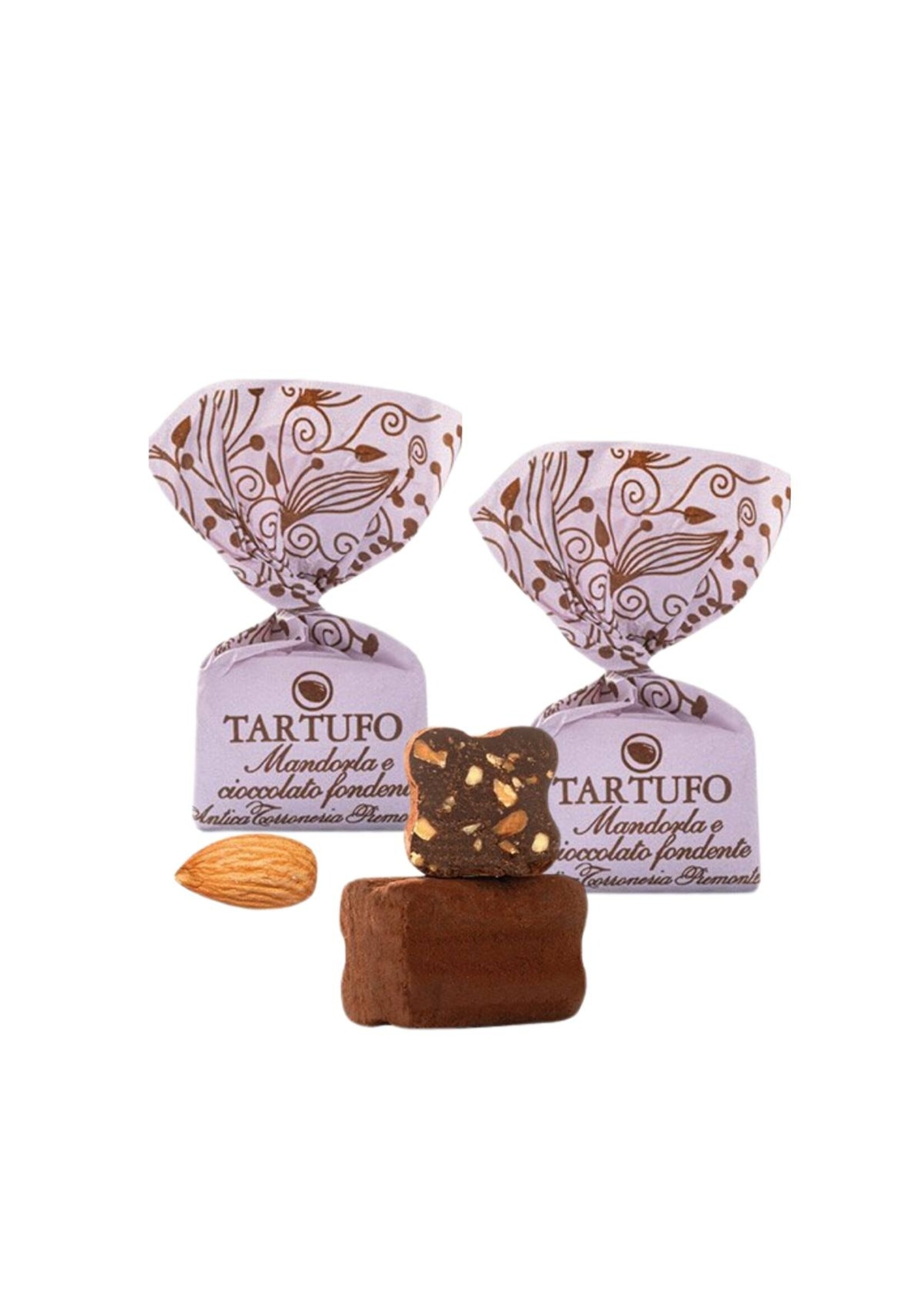 Tartufo mandorla e cioccolata fondente