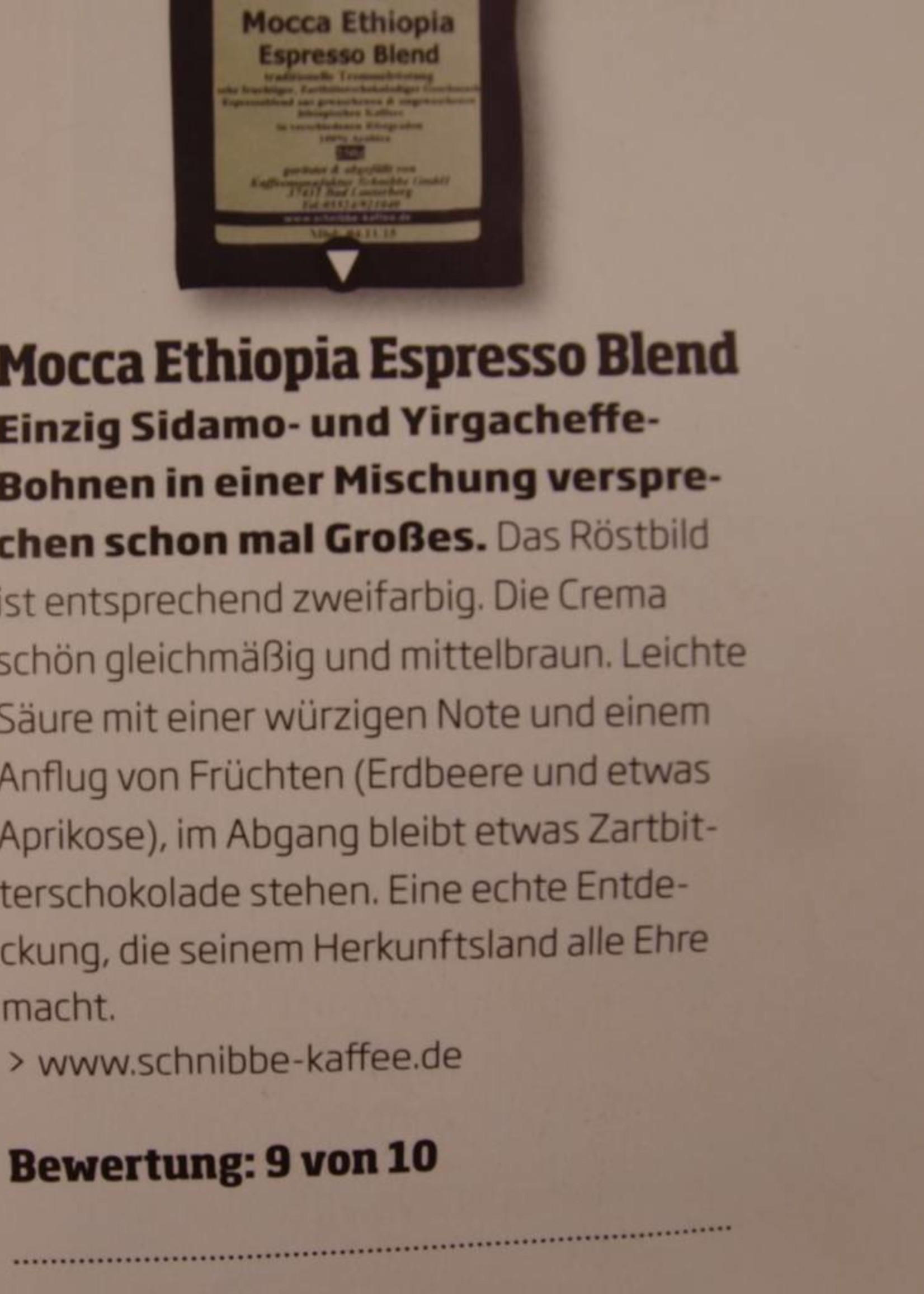 Espresso Mocca Ethiopia "DRG Goldmedaille 2013"