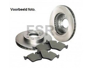 Opel Complete set rear brakedisks and pads Opel Corsa-D