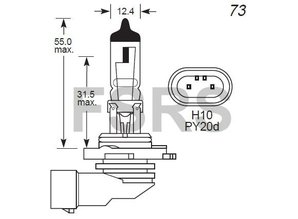 Lamp H10 12V-42W