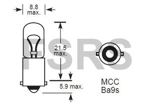 Bulb 12V-4W OEM ref 93190940 / 2098425