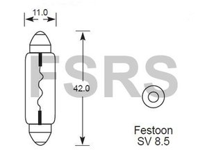 Bulb 12V-5W OEM ref 93190473 / 2098354