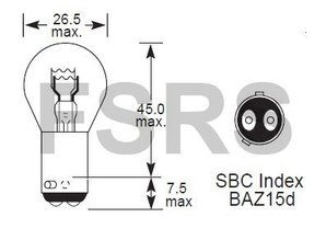 Lamp 12V-21/4W