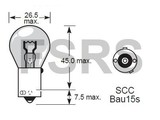 Bulb 12V-21W Orange