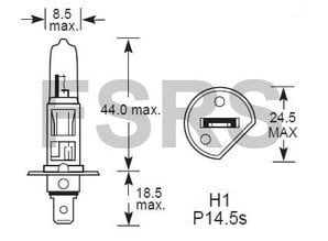 Lamp H1 12V-55W