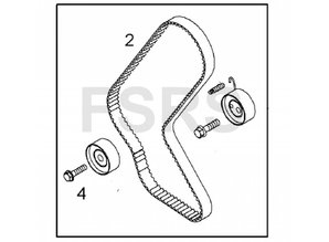 Dayco Set engine timing parts Opel Astra Corsa Meriva Mokka Zafira A17DT A17DTC A17DTE A17DTF A17DTJ A17DTL A17DTR A17DTS Z17DT Z17DTJ