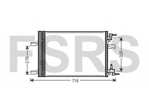 AVA Condenser Opel Astra-J Cascada Zafira-C