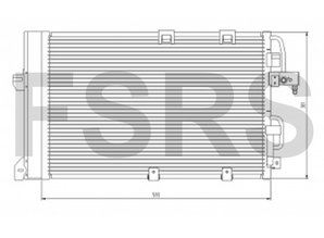 NRF Condenser assy air conditioning Opel Astra-H Zafira-B