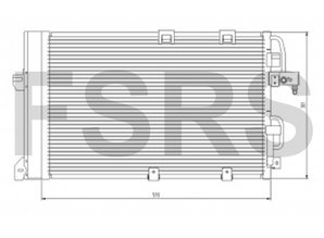 AVA Condenser assy air conditioning Opel Astra-H Zafira-B