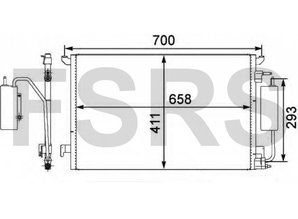 Delphi Condenser Opel Signum Vectra-C