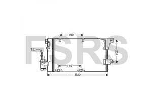 NRF Condenser Opel Astra-G Zafira-A