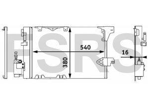 AM Condenser assy air conditioning Opel Astra-G Zafira-A