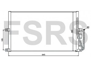 NRF Condenser Opel Vectra-B