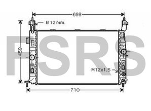 NRF Radiator assy Opel Meriva-A Z16XEP