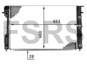 AM Radiateur Opel Omega-B 20SE X20SE X20XEV Y22XE Z22XE X25XE X30XE