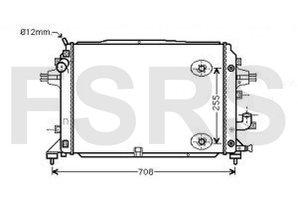 NRF Radiateur Opel Zafira-B A17DTR Z19DT Z19DTH Z19DTL Z20LEH