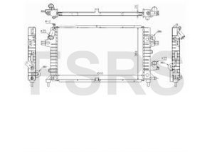 NRF Radiateur Opel Astra-H Z13DTH A17DTJ A17DTR Z17DTJ Z17DTR Z19DTH Z19DTJ Z20LEH