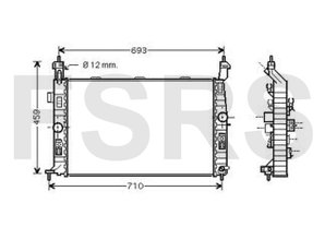 NRF Radiateur Opel Meriva-A Z14XEP Z16SE Z16XE Z18XE