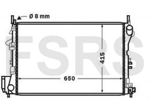 AVA Radiateur Opel Signum Vectra-C Z22SE Z22YH Y20DTH Y22DTR