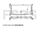 AM Radiator assy Opel Corsa-B 15D X15D 15TD X15TD 17D X17D