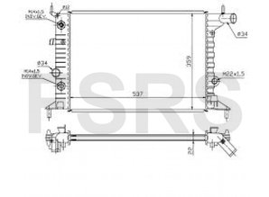 AM Radiateur Opel Vectra-B X16SZR X16XEL Y16XE Z16XE X18XE X18XE1 Z18XE Z18XEL 20NEJ C20SEL X20XEV