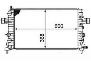 AM Radiator assy Opel Astra-H Zafira-B A16XER Z16XEP Z16XER Z16XE1 A18XER Z18XER